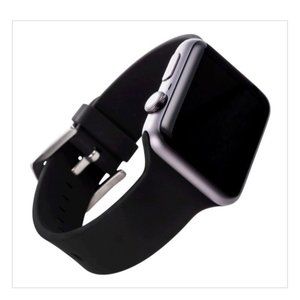 WITHit Apple Watch Silicone 38mm Replacement Band - Black, Adult Unisex